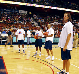 Lyman DePriest, John Gwynn, Ray Allen and Travis Knight